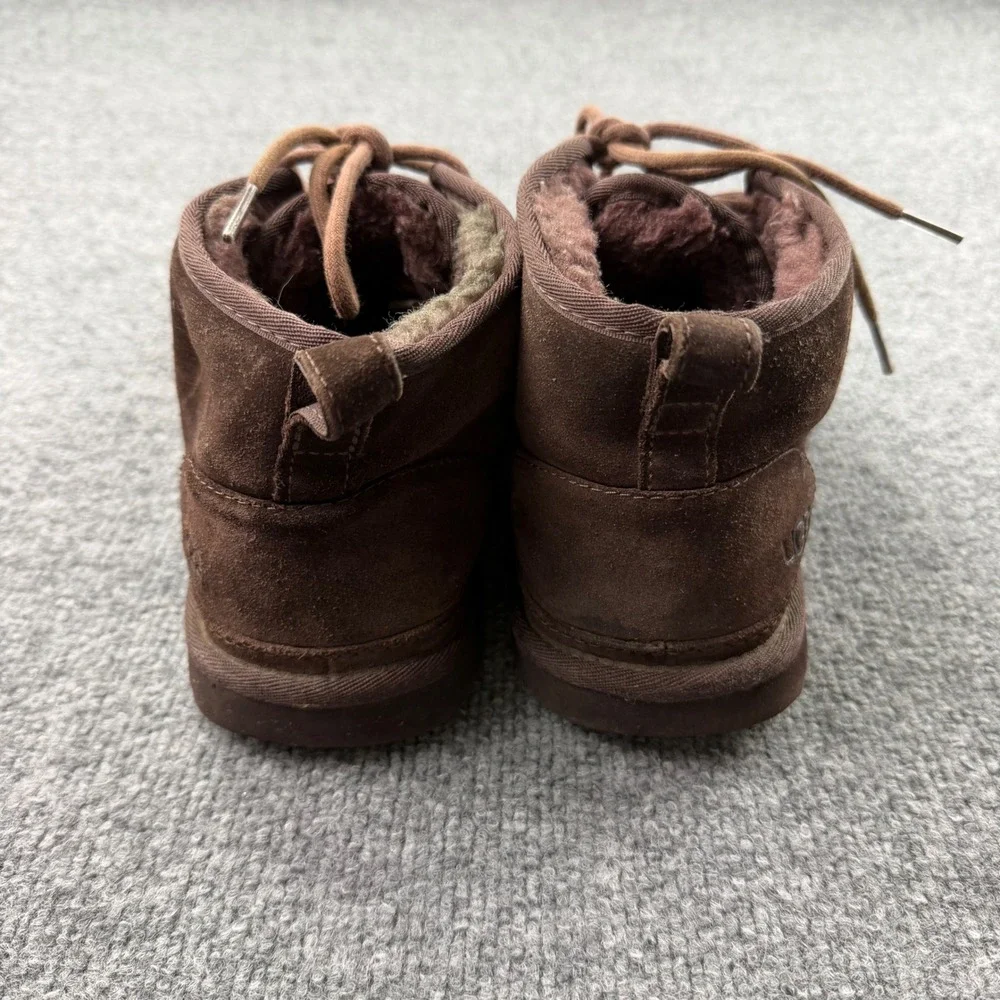 UGG Neumel Chocolate Brown Suede Lace Up Chukka Boots Mens 10
